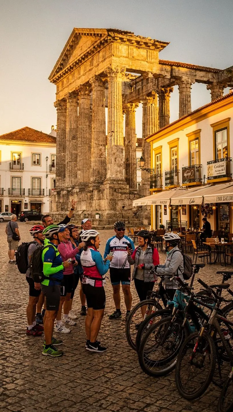 Cycling tour agency assisting group ride planning.